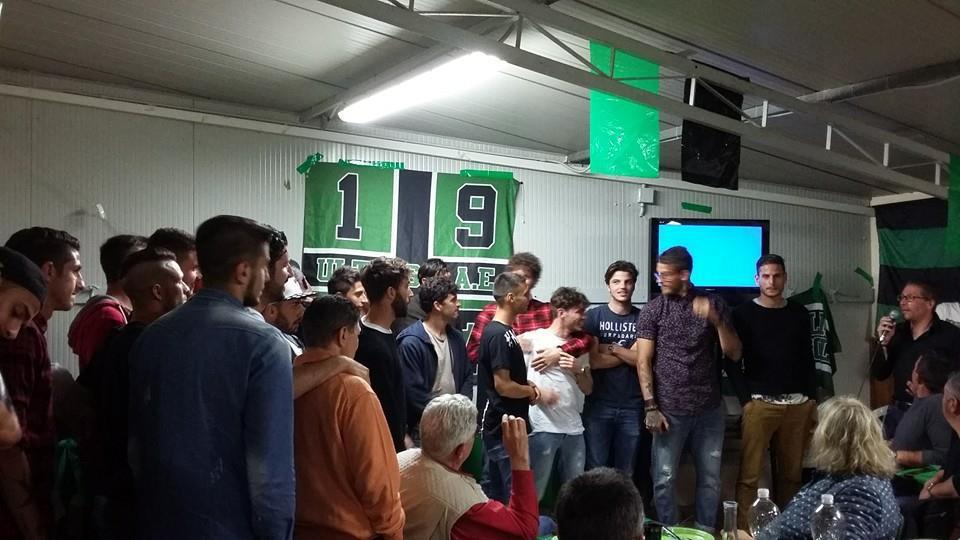 Le serata dei tifosi neroverdi