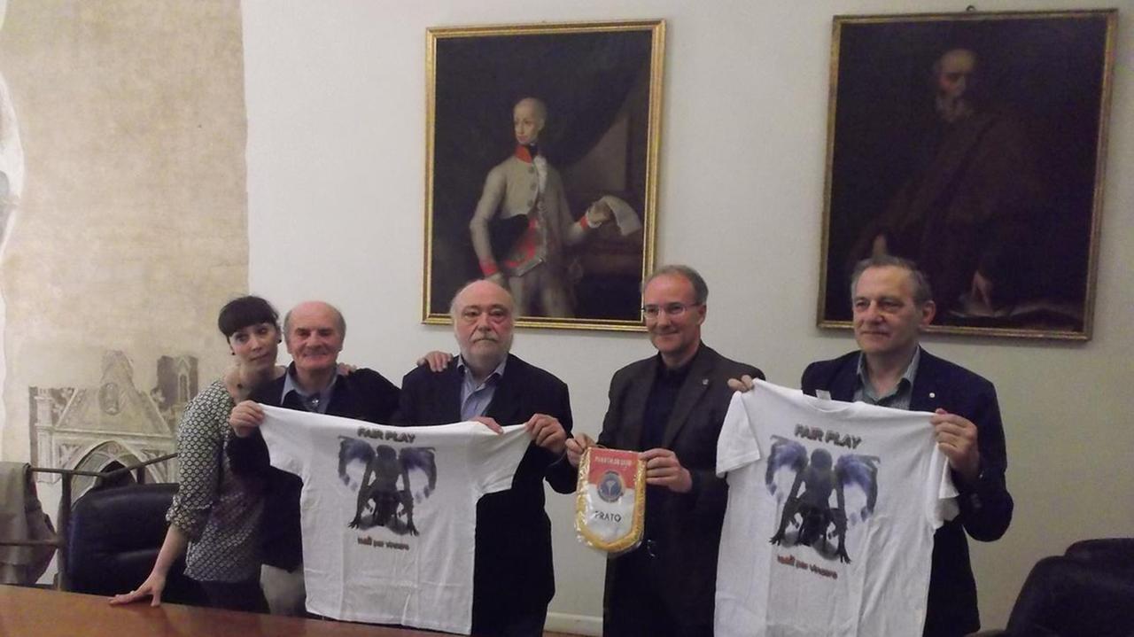 I promotori dell'iniziativa alla presentazione