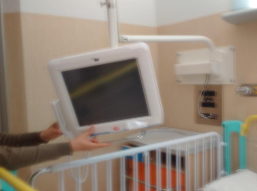 A Pediatria niente tv in camera e i monitor a pagamento sono ko 