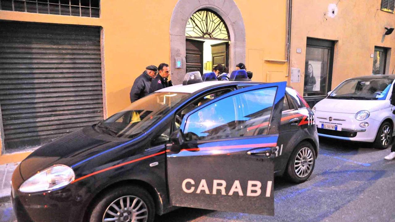 Un intervento dei carabinieri (foto Gori)