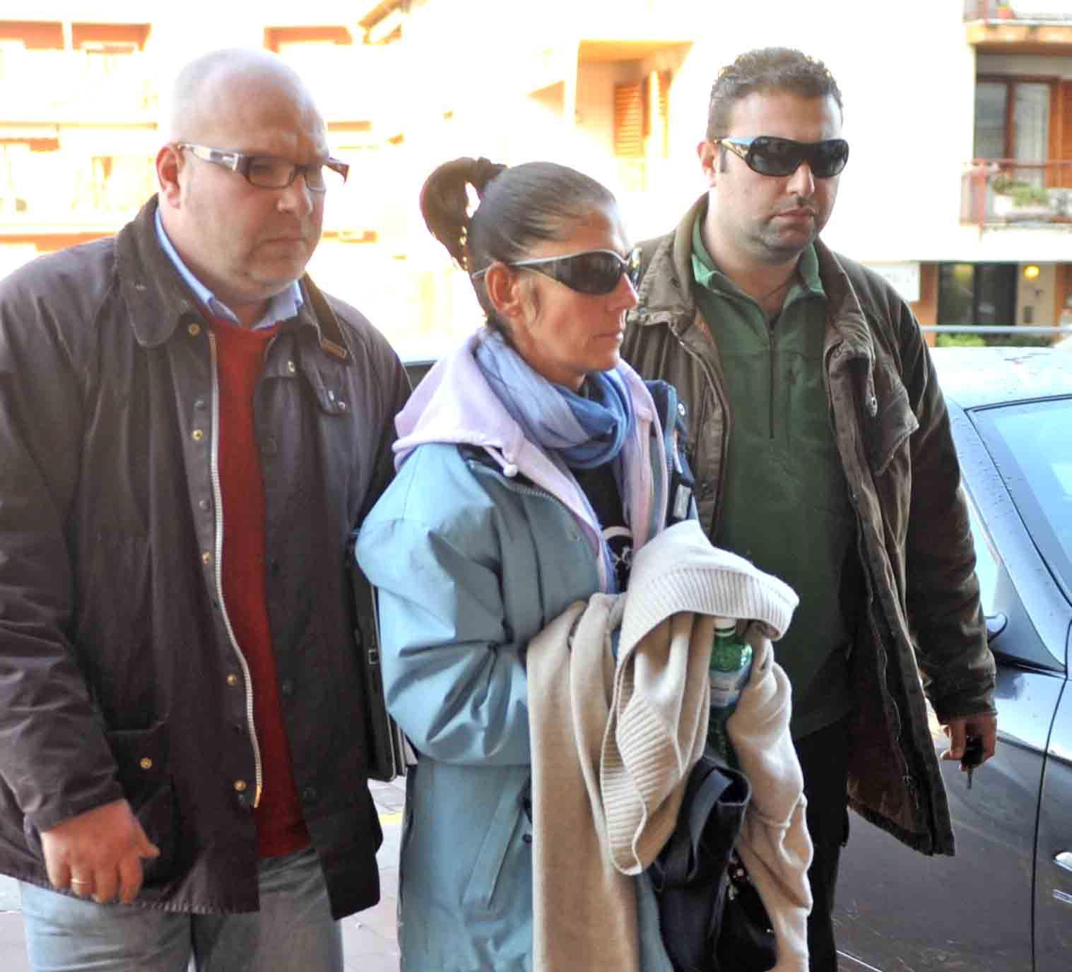 Anna Laura Scuderi il guorno del suo arresto