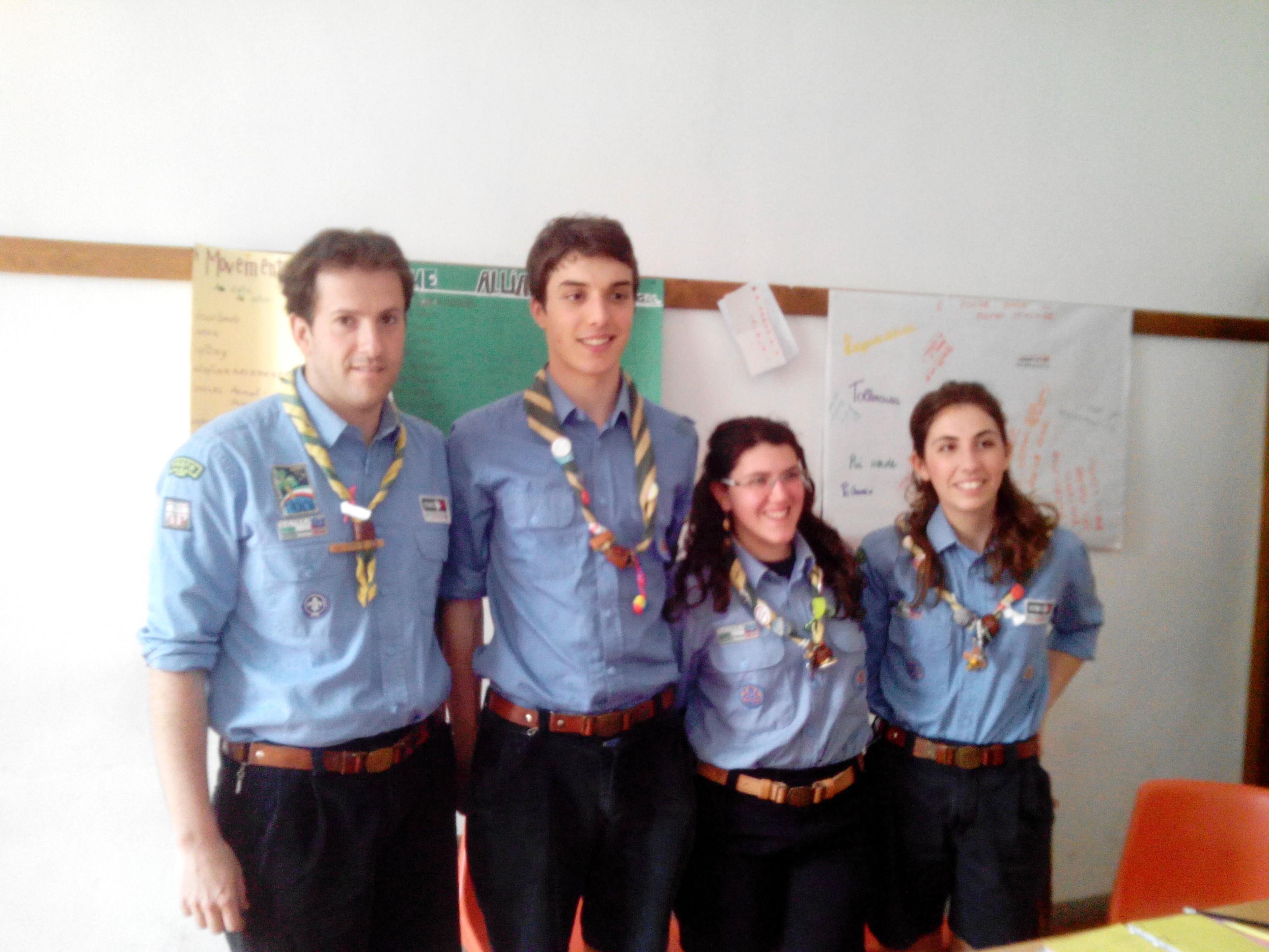 da sinistra  Giuseppe Rossi, Tommaso Ballerini, Serena Poggi e Irene Grazzini 