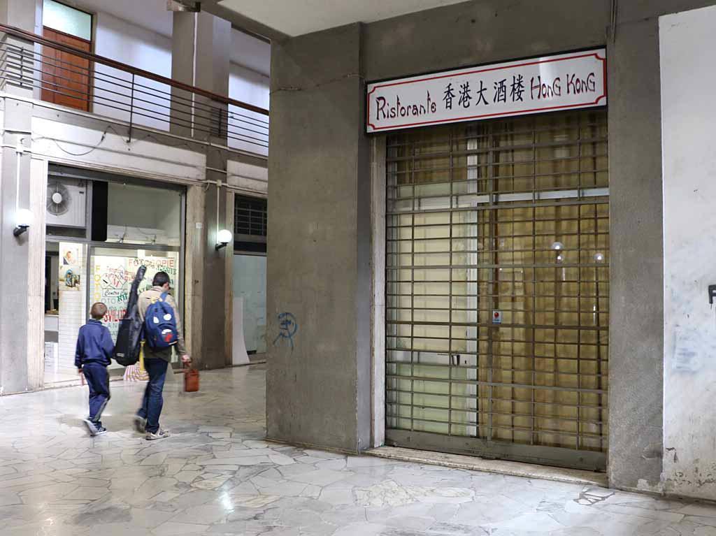 La galleria dove sono avvenuti i furti