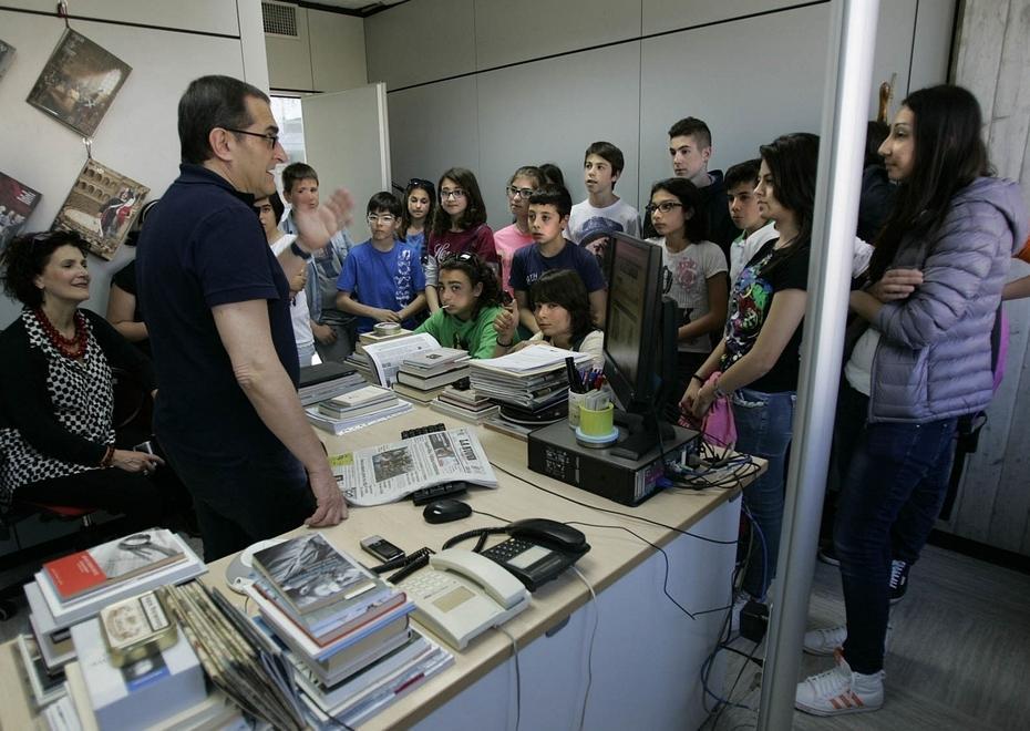 Il Giorn@lino del Magnon: gli studenti-cronisti in visita alla Nuova