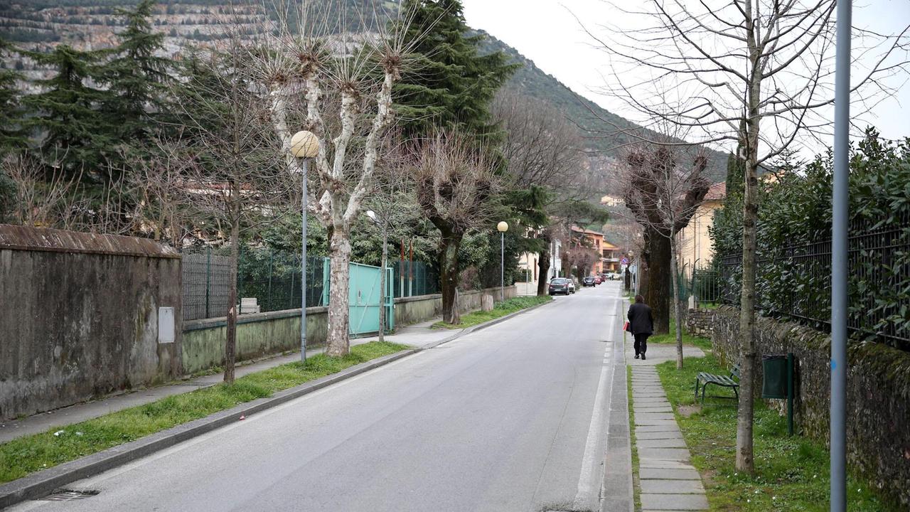 Un tratto di via Giusti