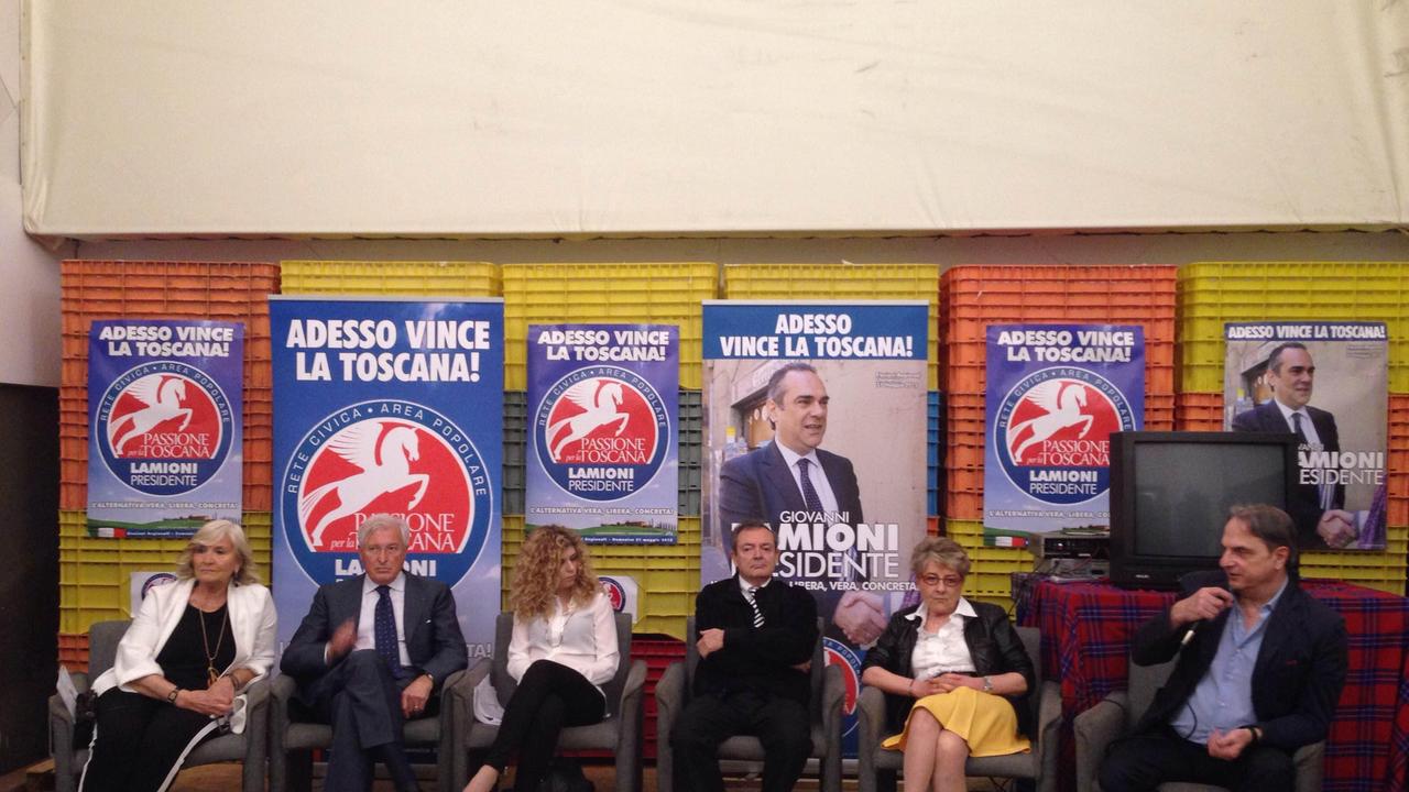 I candidati della lista "Passione per la Toscana-Lamioni presidente"