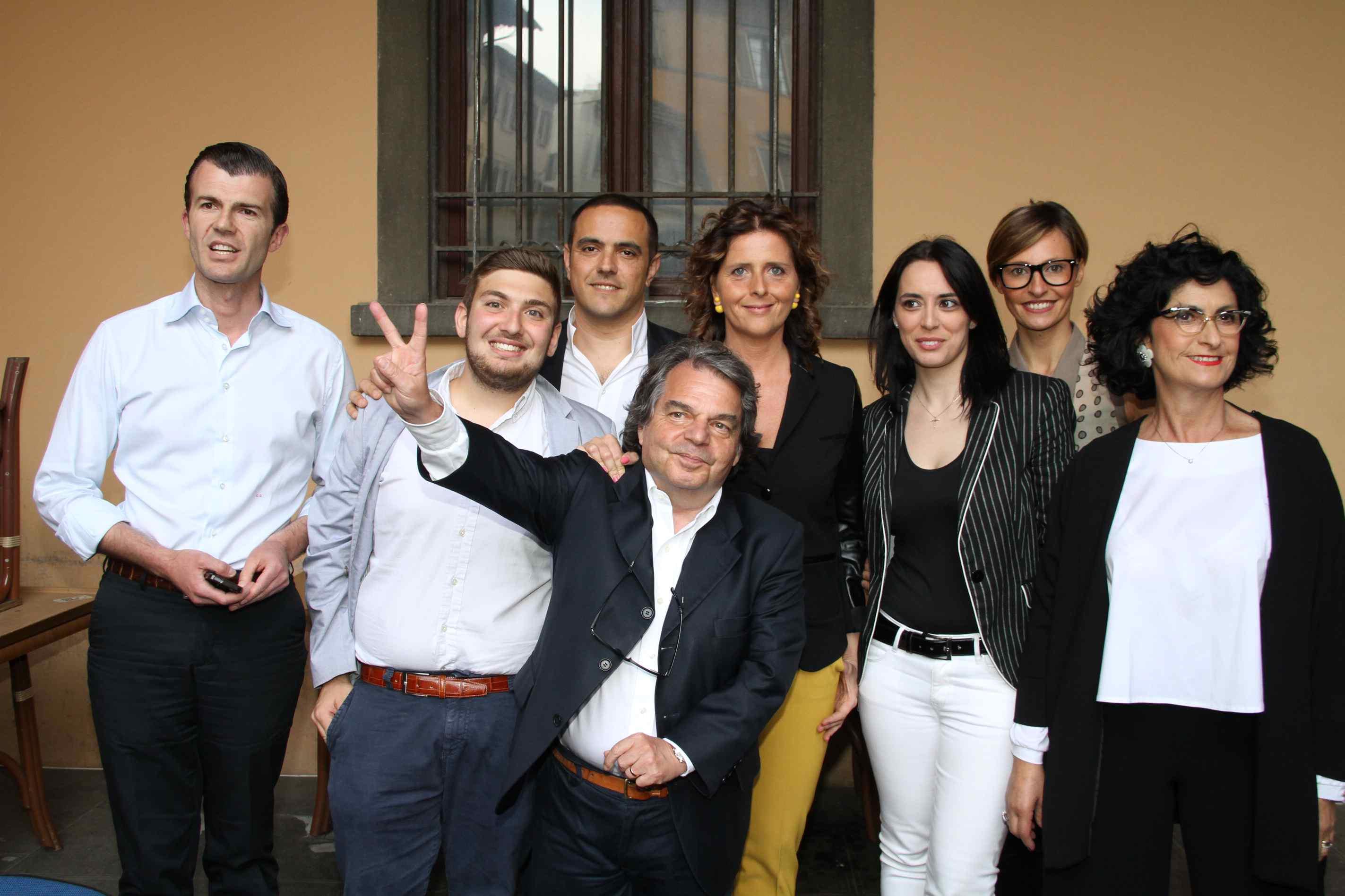 Brunetta con Silli, Pieri e i candidati al consiglio regionale