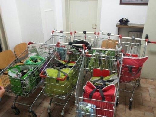 Bottiglie sequestrate durante la movida