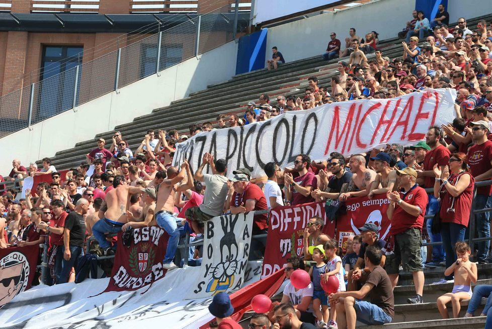 Ultrà: colletta e striscione per il piccolo Michael 