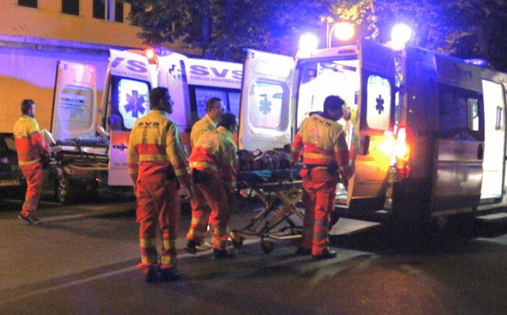 L'incidente in via Calzabigi (Marzi Pentafoto) 