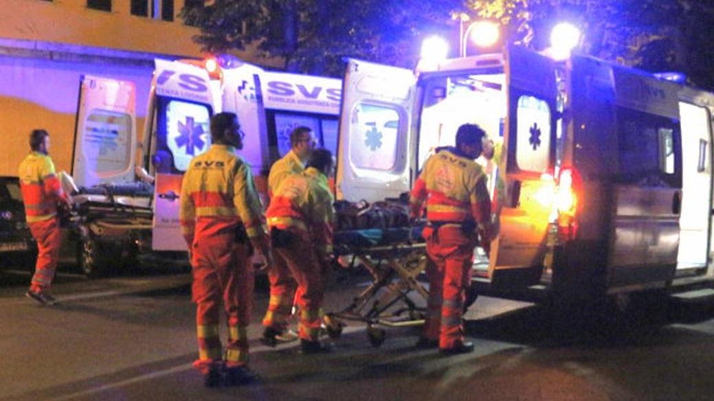 L'incidente in via Calzabigi (Marzi Pentafoto)