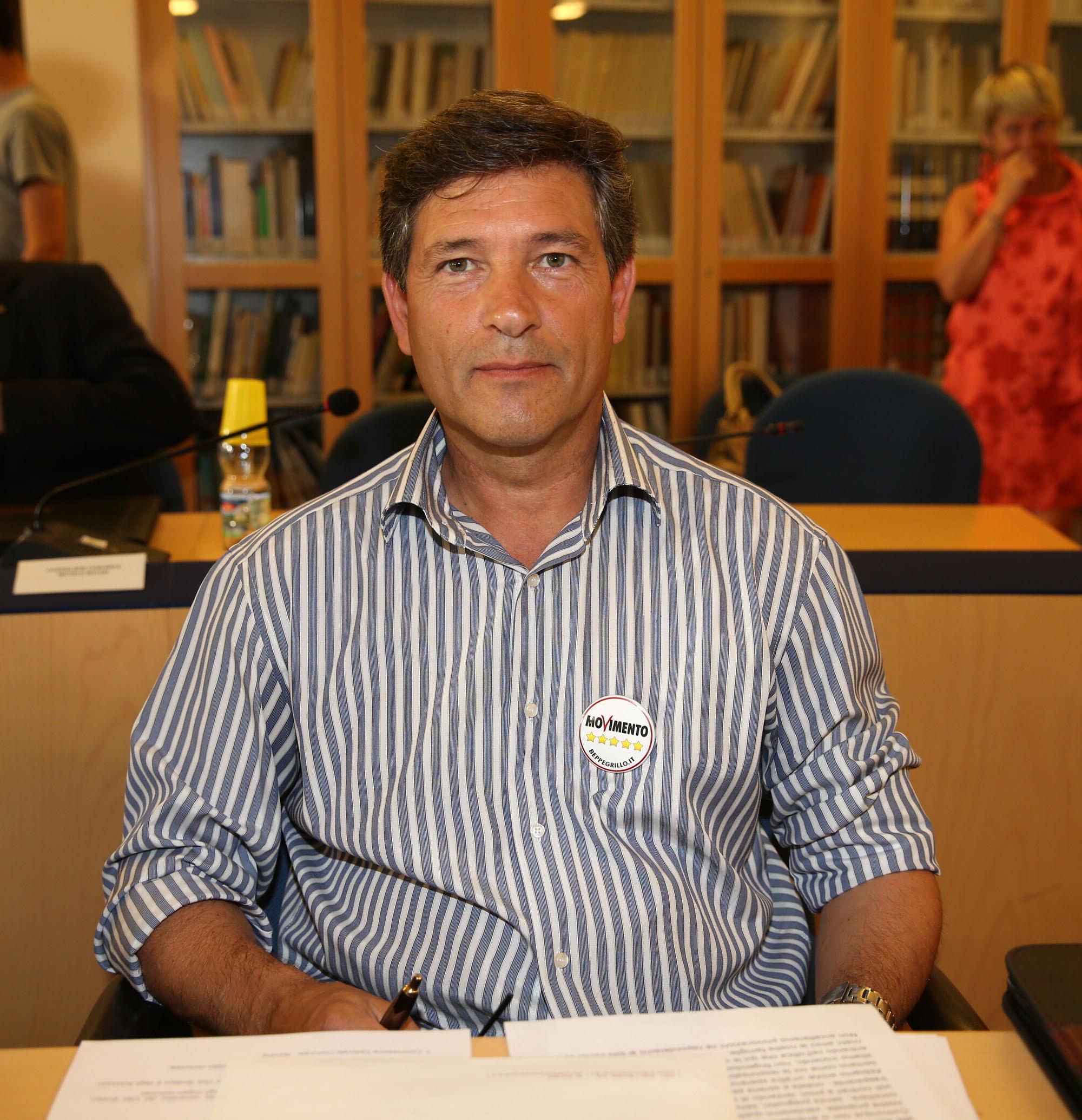 Il capogruppo  dei Cinque Stelle in consiglio a Monsummano Rodolfo Cioni