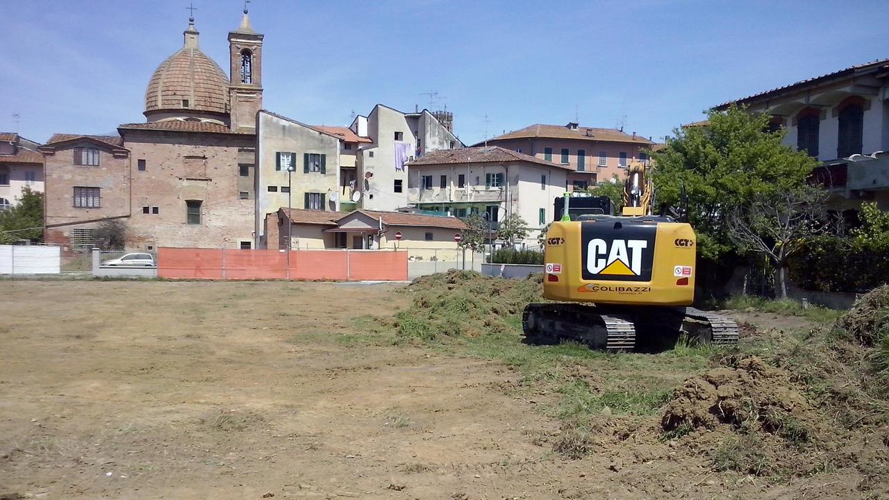 L’area dove sorgerà l’oratorio a Fucecchio
