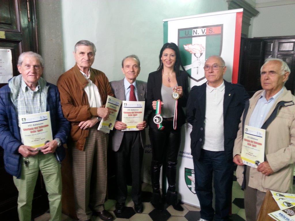 I dirigenti dell'Unvs di Pistoia con la presidente Francesca Bardelli