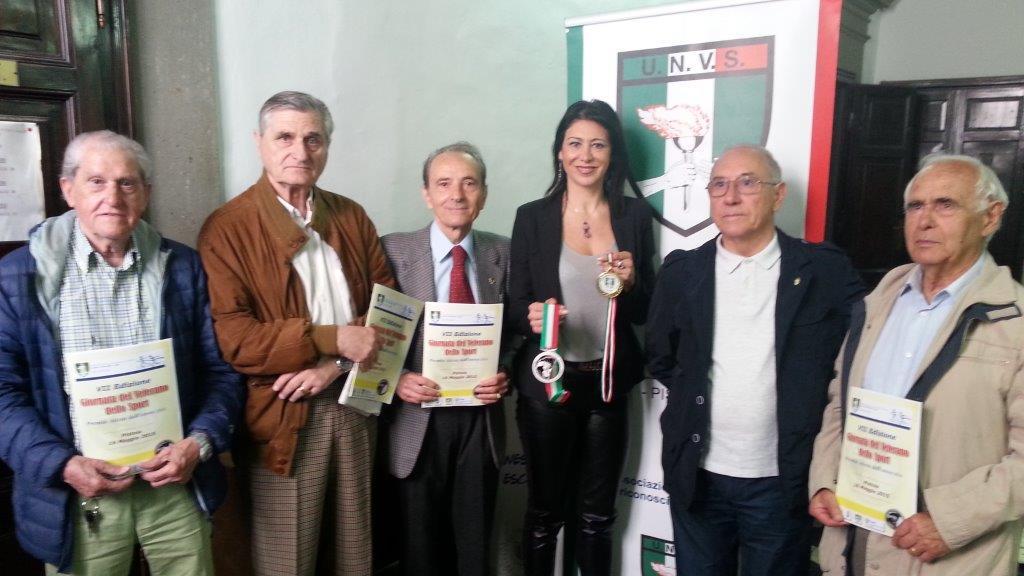 I dirigenti dell'Unvs di Pistoia con la presidente Francesca Bardelli