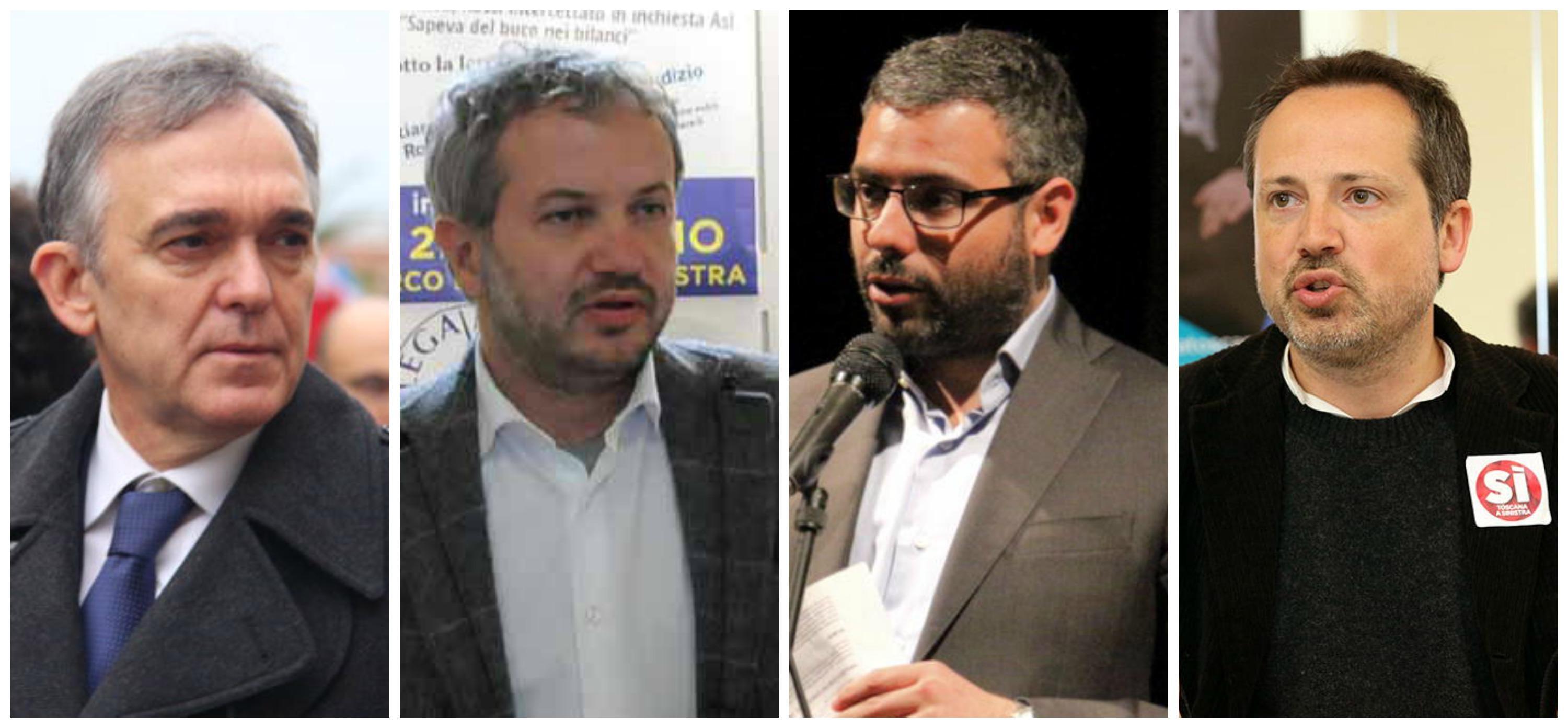 Da sinistra: Rossi, Borghi, Giannarelli e Fattori