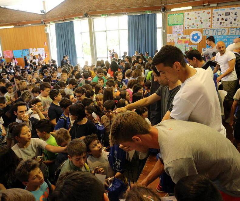 L’Empoli si fa travolgere dall’entusiasmo dei bimbi 