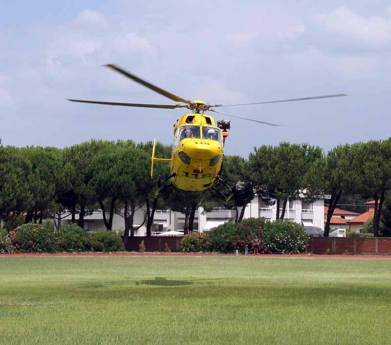 L'elicottero del Soccorso alpino