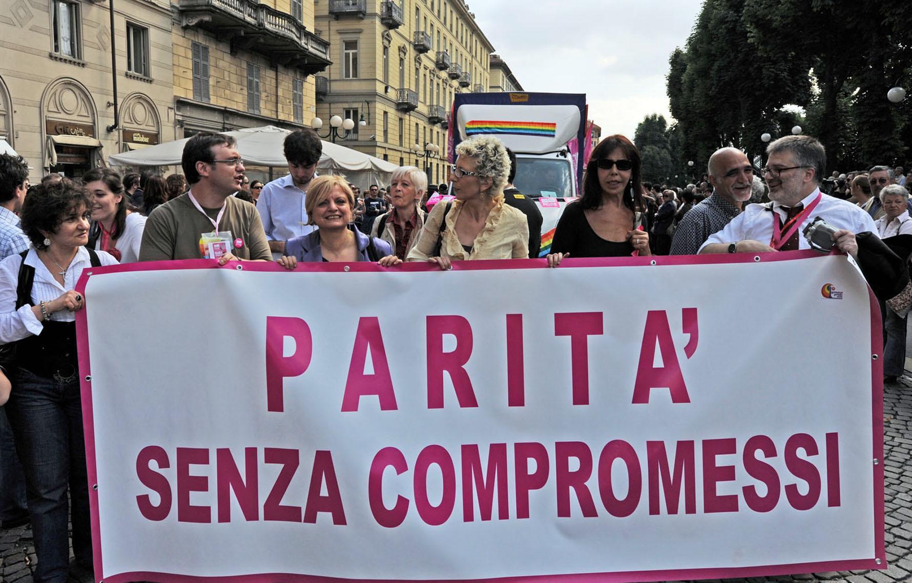Una manifestazione per i diritti (foto di archivio)