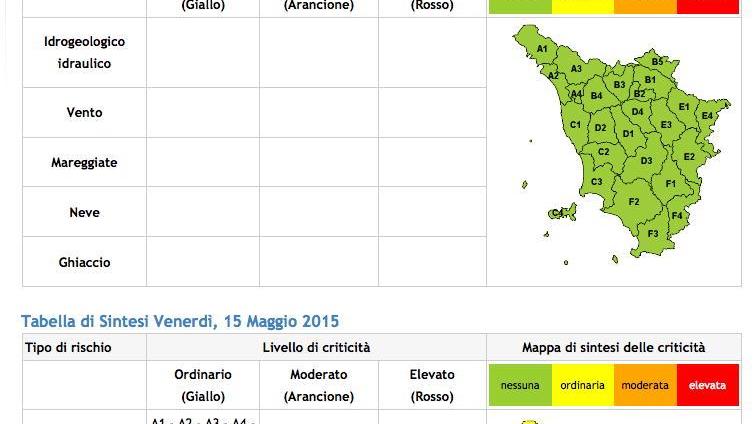 La mappa della Regione