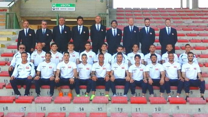La formazione della Pistoiese 2014-15 (Foto Gori)