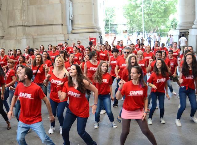Un flash mob dell'Avis 