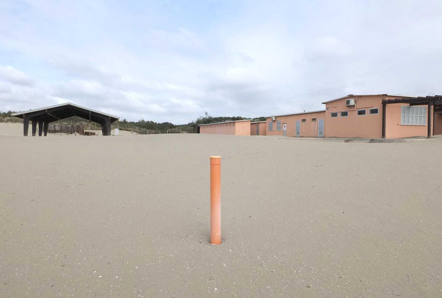L'ex spiaggia degli americani