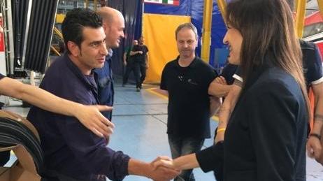 Manuela Mennea in visita all’AnsaldoBreda