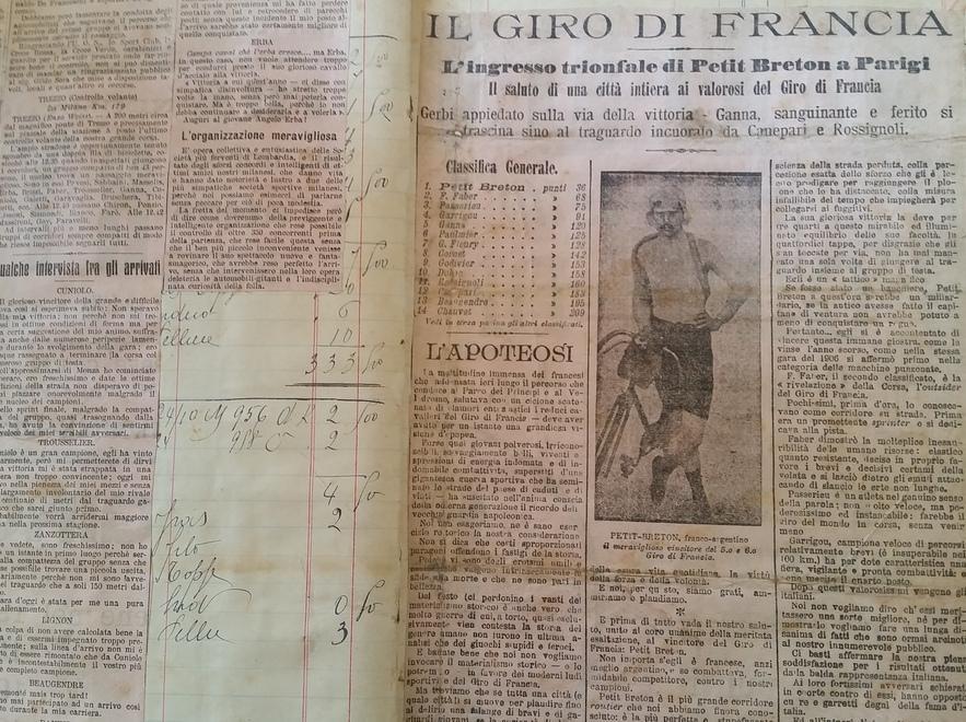 Il ciclismo dei primi del ’900 nel registro della contabilità