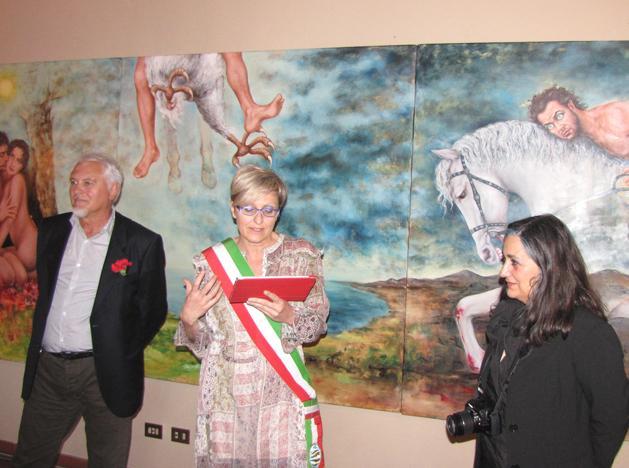 Per “Sfamare l’anima” la pittrice Binini offre una “Tortamore”