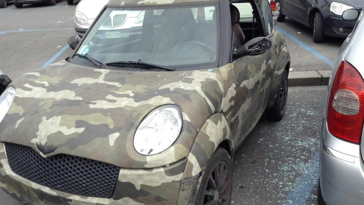 I danni provocati alla minicar del figlio del presidente del Prato