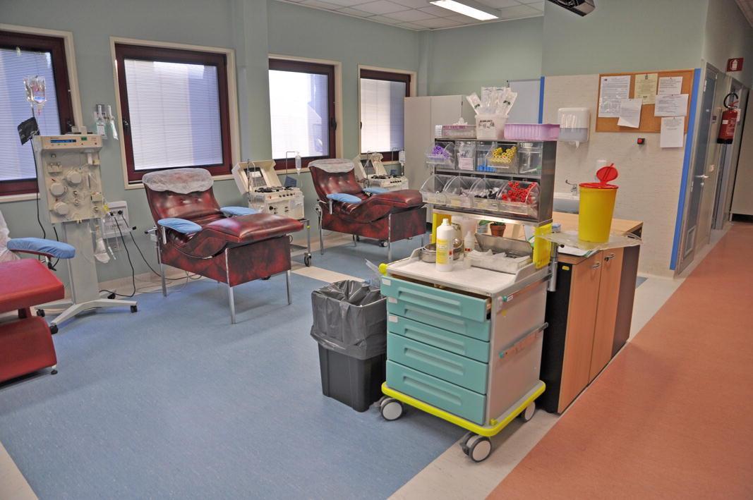 Un reparto dell'ospedale di Cecina