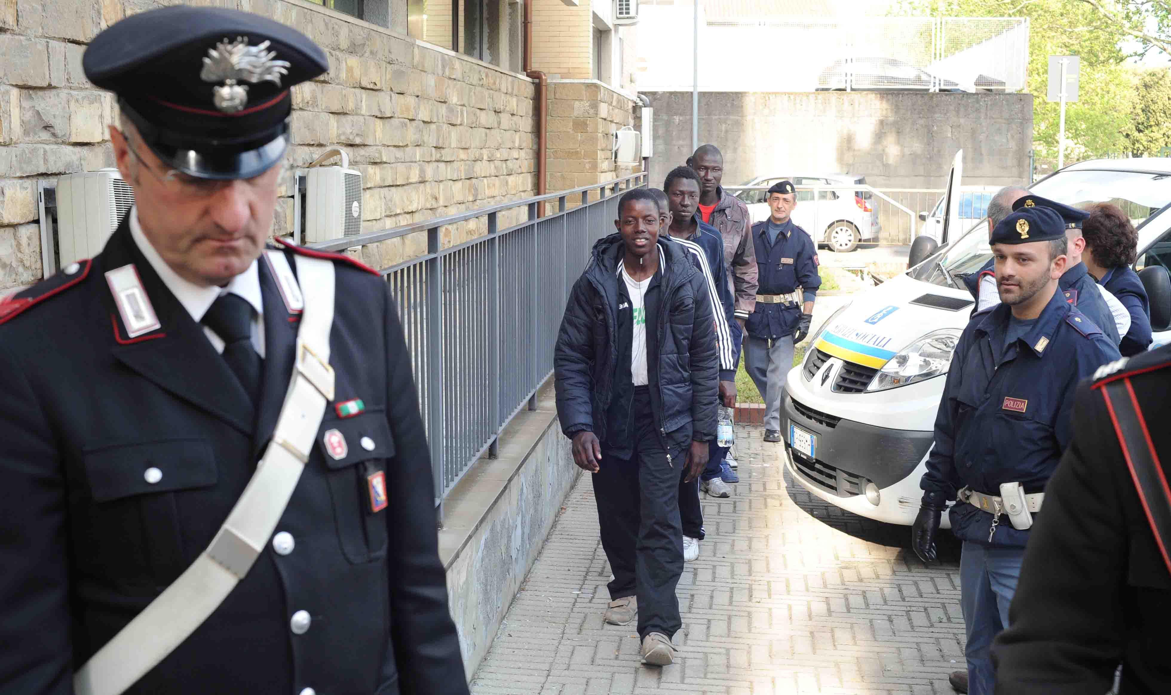 L'arrivo di profughi a Pistoia