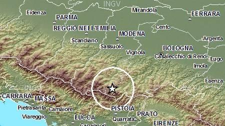 Nuova scossa nell'Appennino, trema anche il versante pistoiese