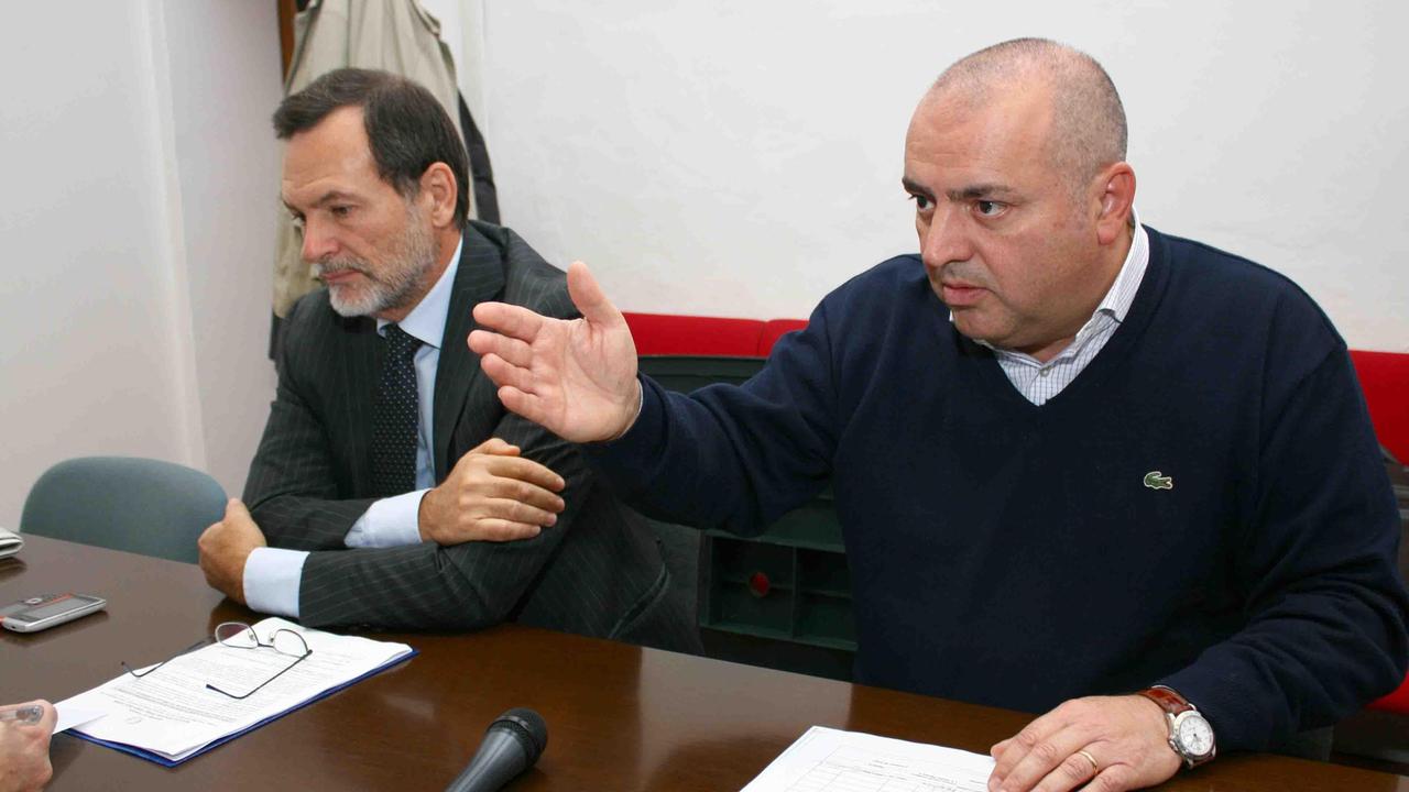 Malaguti (a destra) assieme all'avvocato Balboni