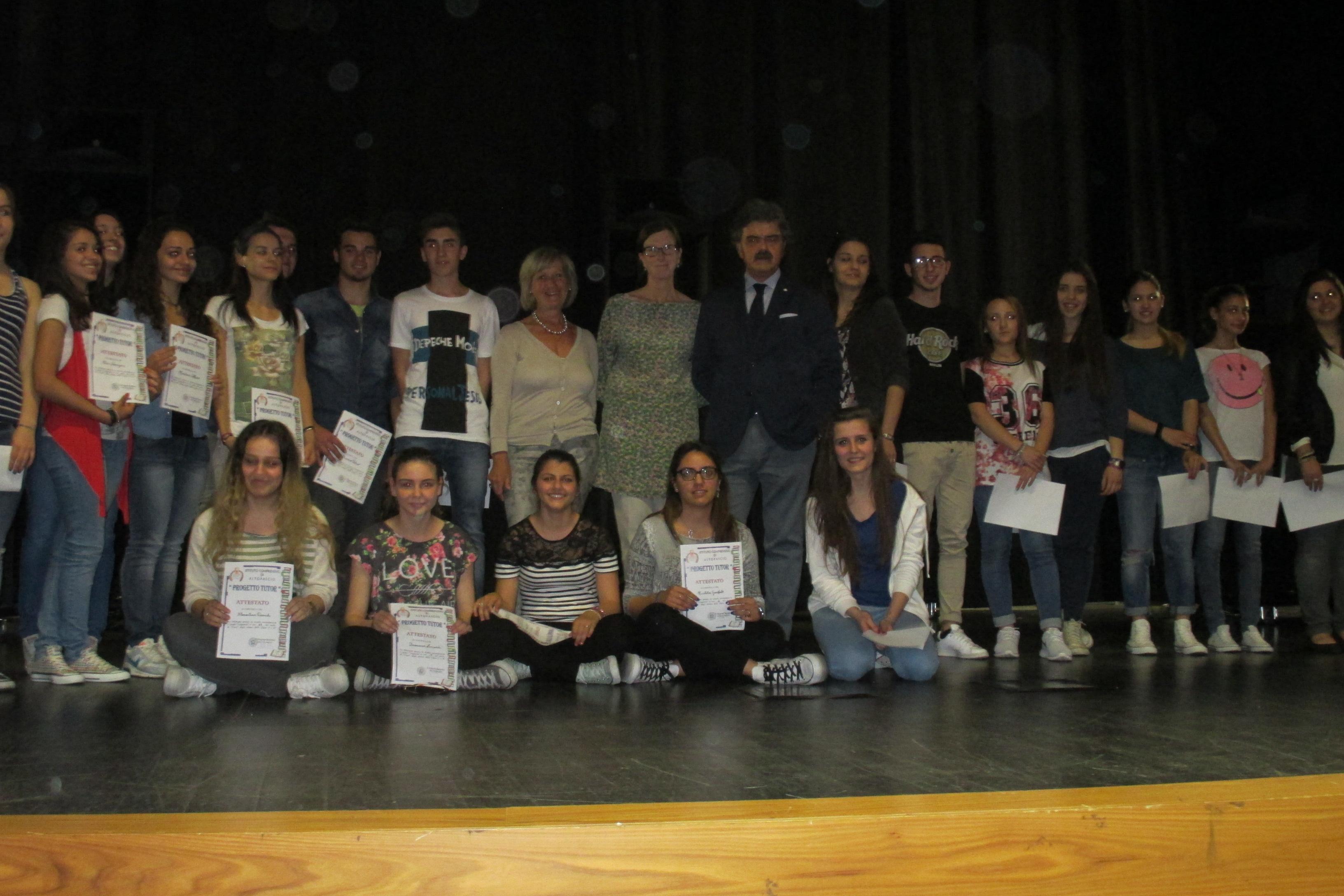 La cerimona di premiazione