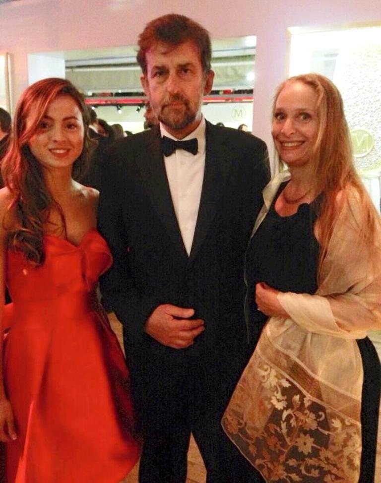 Giuditta Niccoli ed Eleonora Lastrucci con Nanni Moretti