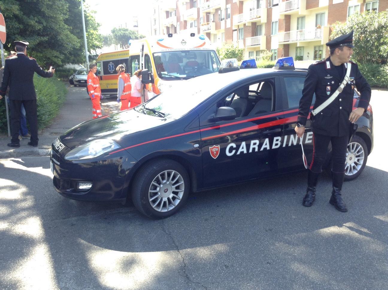 L'intervento di carabinieri e volontari in vai da Verrazzano (Foto Batavia)