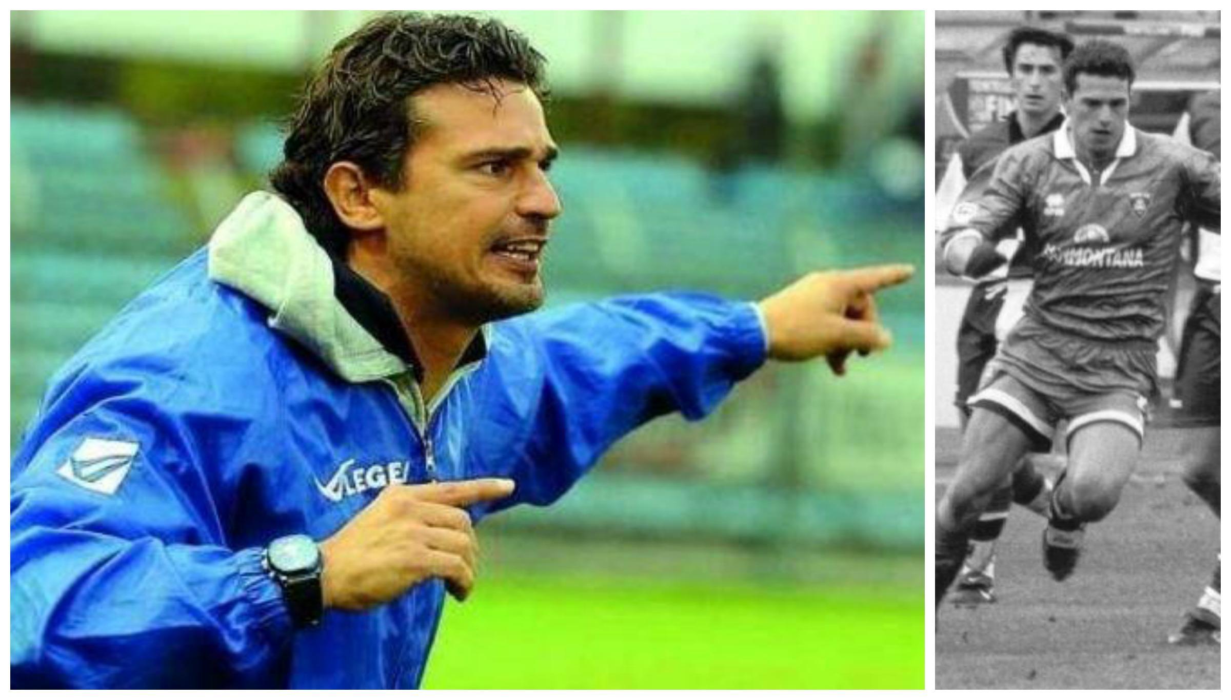 Arturo Di Napoli oggi e (a destra) con la maglia dell'Empoli nella serie A 98/99