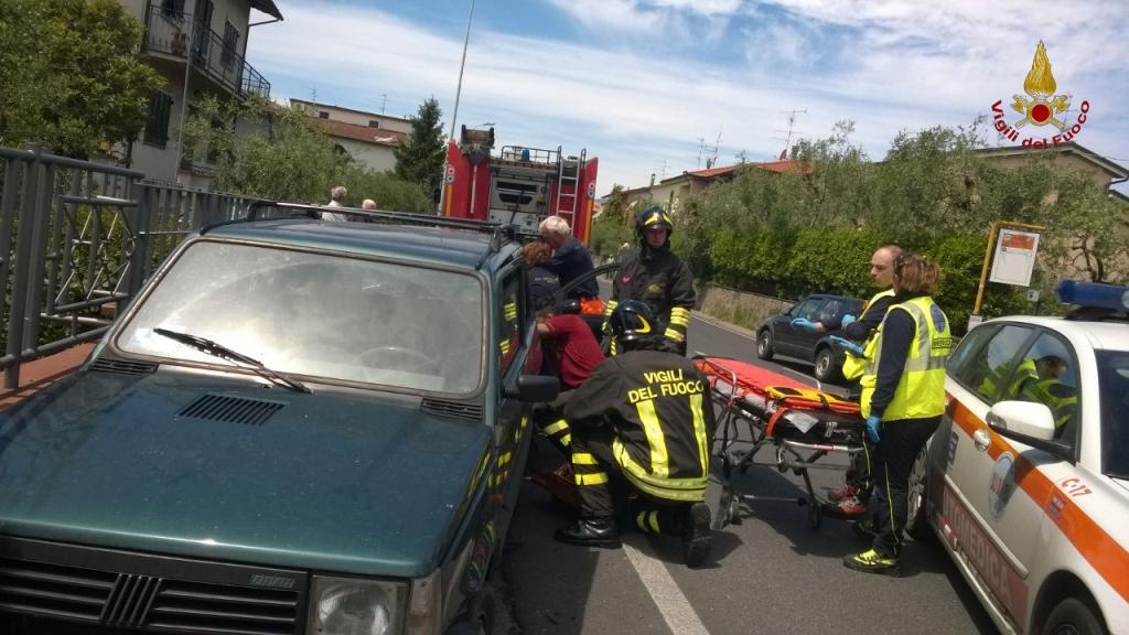 I soccorsi in via Montalese
