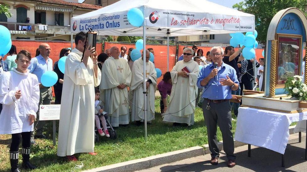 Processione per l’inaugurazione dei lavori della Calamita