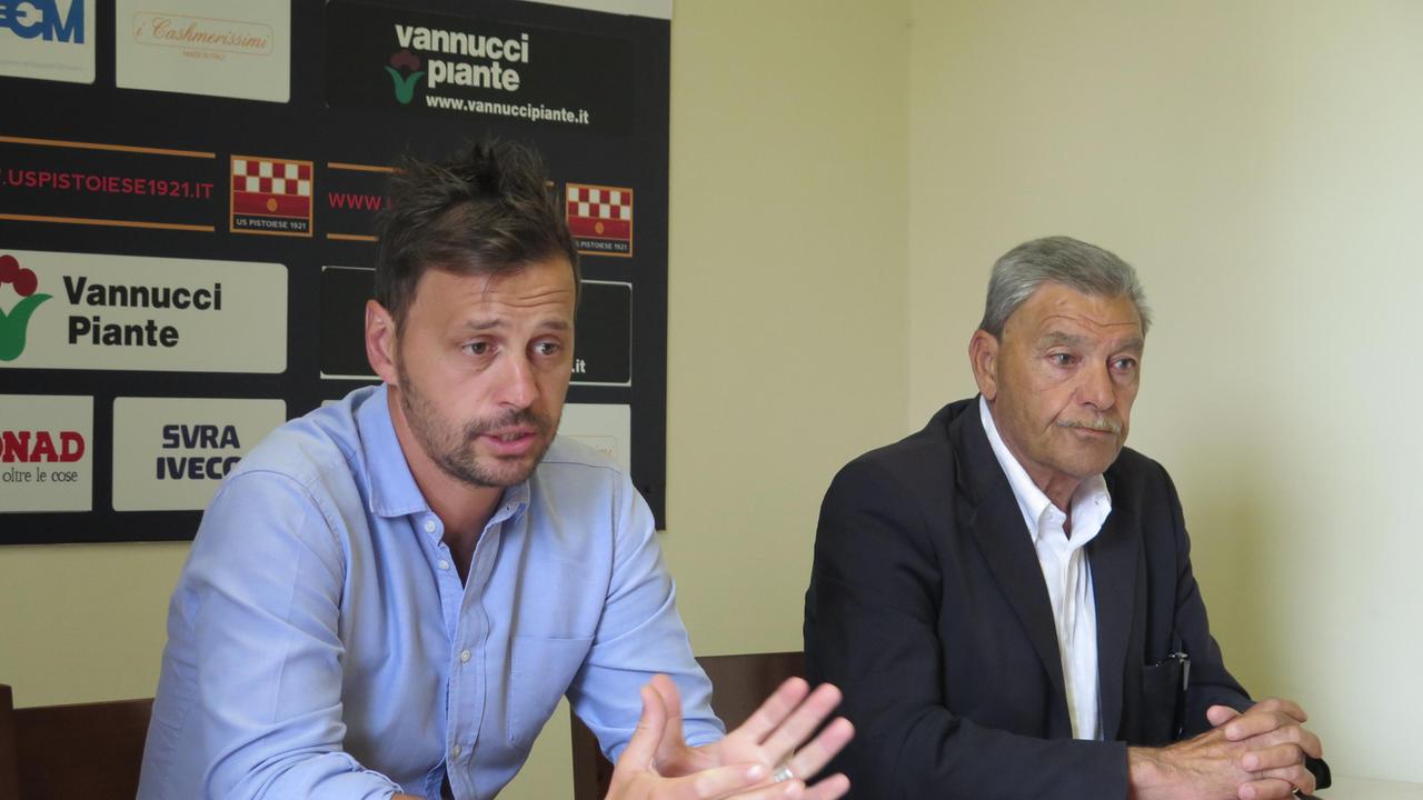 Il tecnico Luca Tognozzi ed il dirigente Franco Pratesi