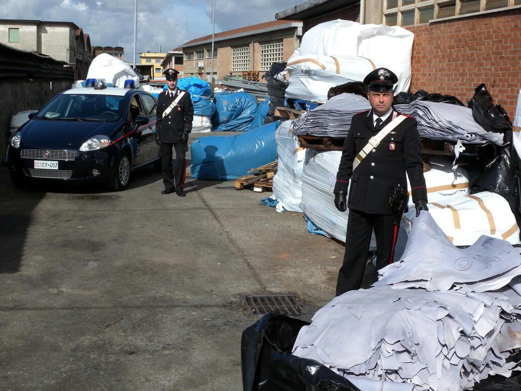 Pellame rubato recuperato dai carabinieri (foto d'archivio)