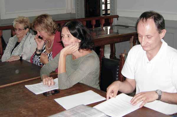 Da sinistra Graziella Cimeli, Carla Breschi, Eva Giuliani e Marco Ferrari