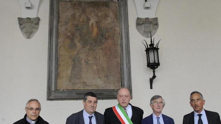 Restaurato l’affresco nel Loggiato Pretorio