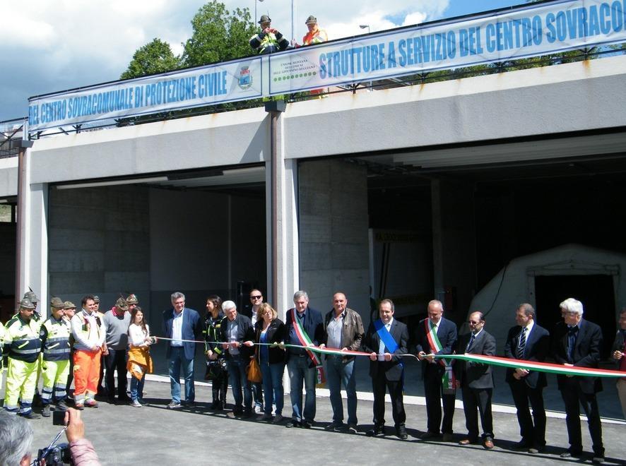 Inaugurato il centro della Protezione civile 