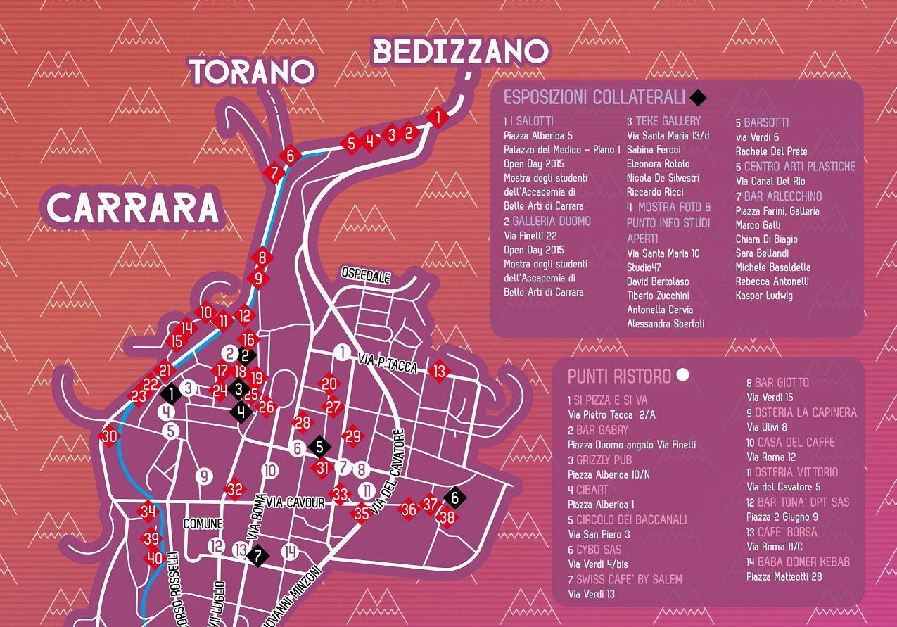 Una delle mappe per trovare i laboratori