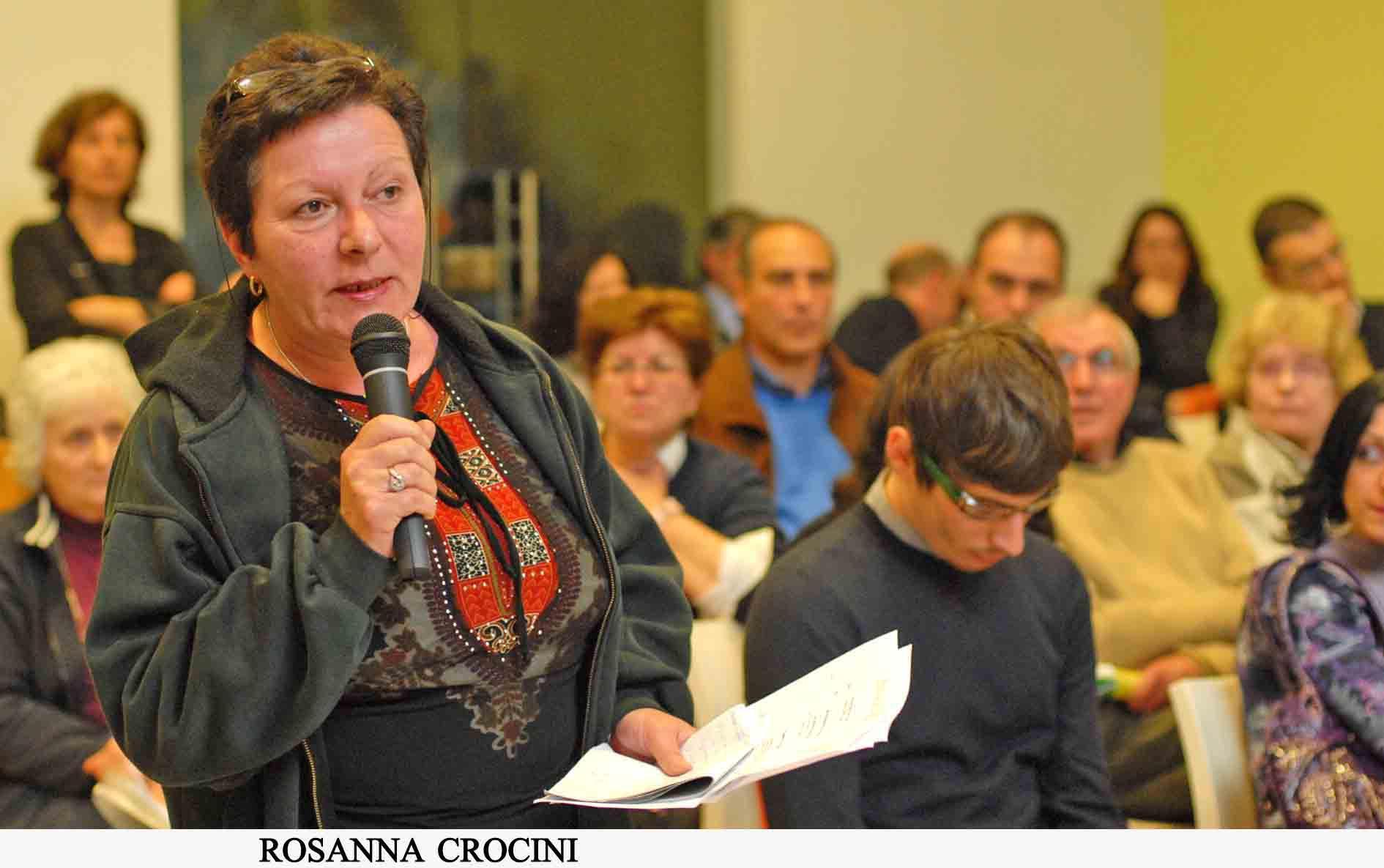 Rosanna Crocini, referente del Comitato "Acqua bene comune" (foto Gori)
