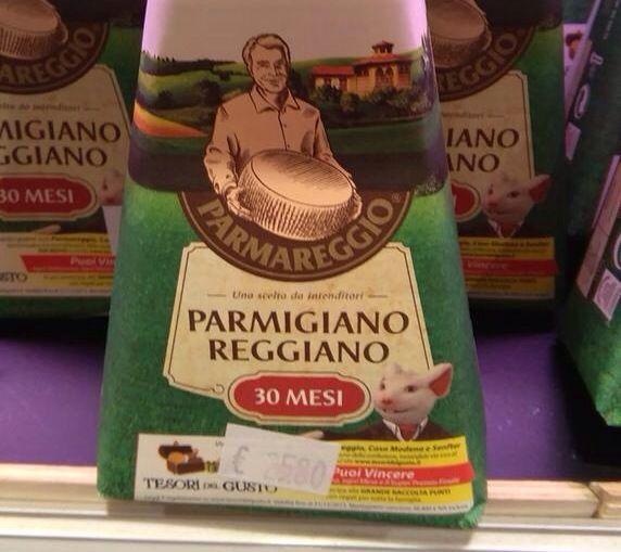 Parmigiano Reggiano oltre i 50 euro al chilo a Fiumicino