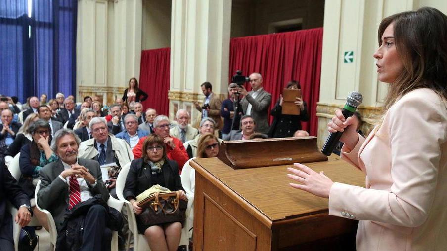 La ministra Boschi al Tettuccio: «Giustizia tributaria più semplice»